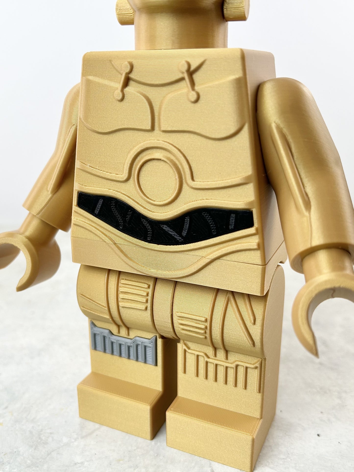 Brick C-3PO 3D Print – Star Wars Collectible Figure