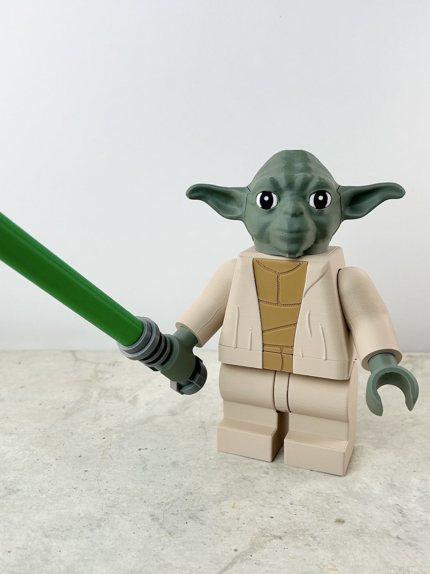 Brick Yoda 3D Print – Star Wars Collectible