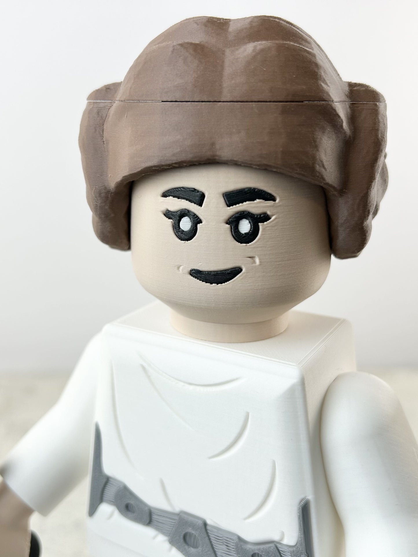 Brick Princess Leia 3D Print – Star Wars Collectible Figure