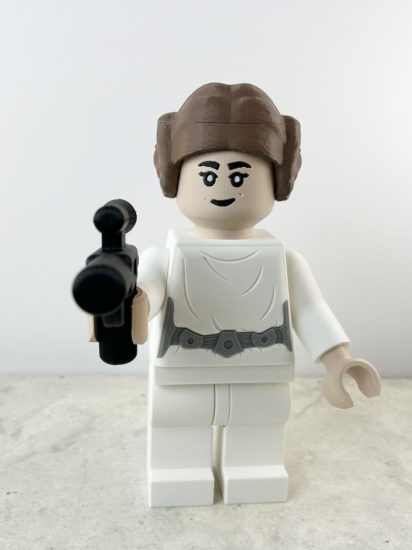 Brick Princess Leia 3D Print – Star Wars Collectible Figure