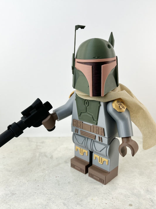 Brick Boba Fett 3D Print – Mandalorian Collectible Figure