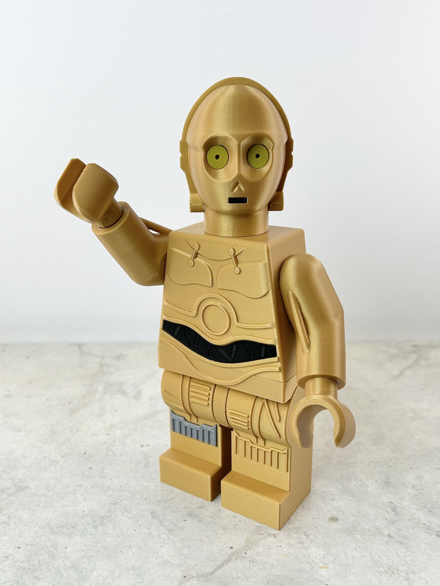 Brick C-3PO 3D Print – Star Wars Collectible Figure