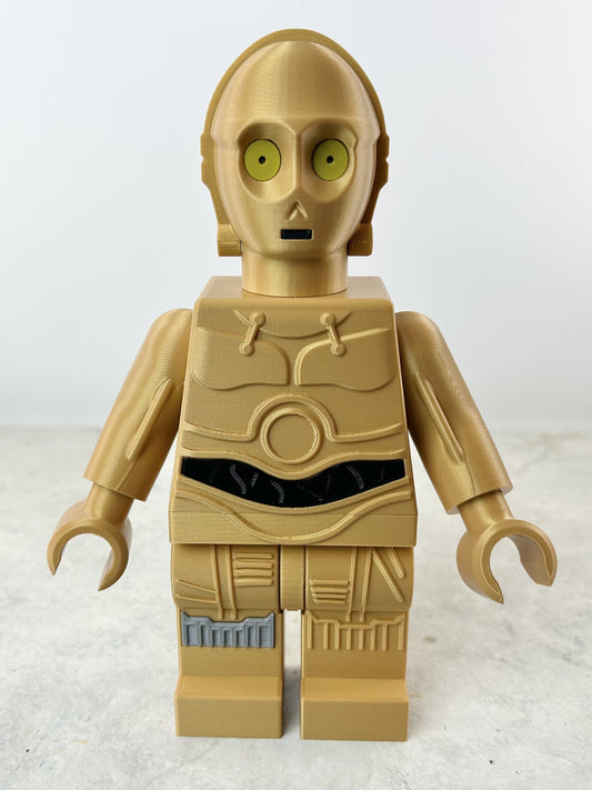 Brick C-3PO 3D Print – Star Wars Collectible Figure