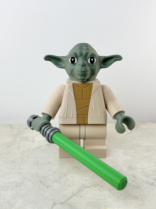 Brick Yoda 3D Print – Star Wars Collectible